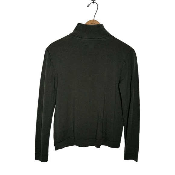 Pendleton | Green Wool Turtleneck Sweater Size Small - Picture 4 of 6